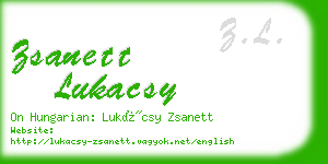 zsanett lukacsy business card